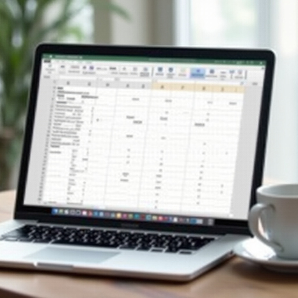 как скрыть столбцы в Numbers на Mac