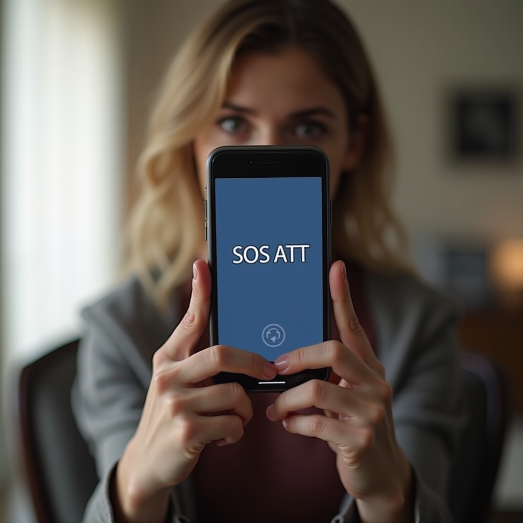 почему мой телефон пишет sos att