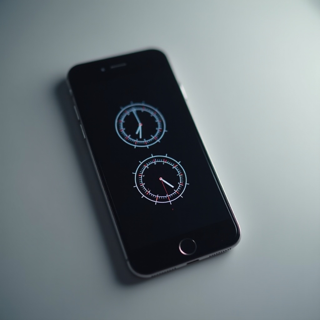 двойные часы в iPhone