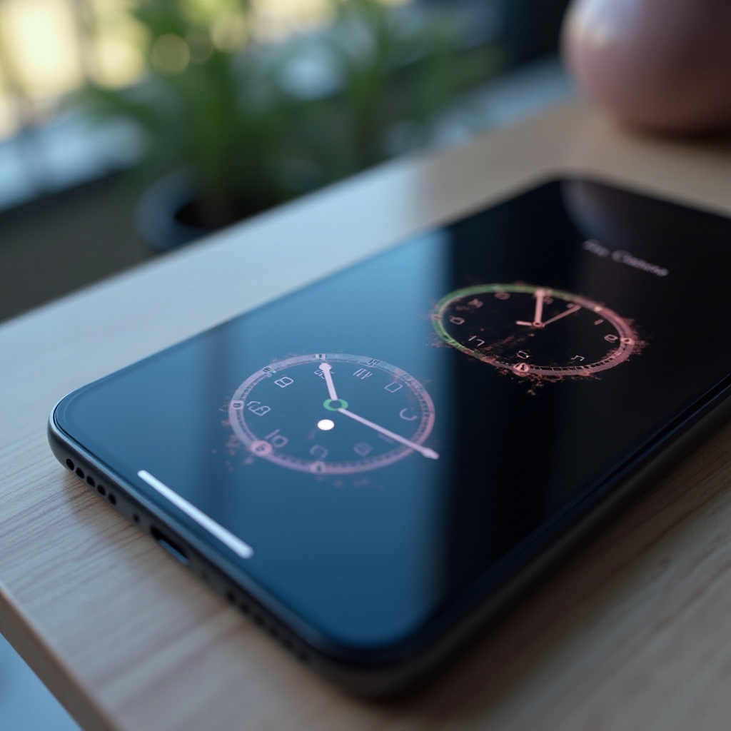 reloj dual en iPhone