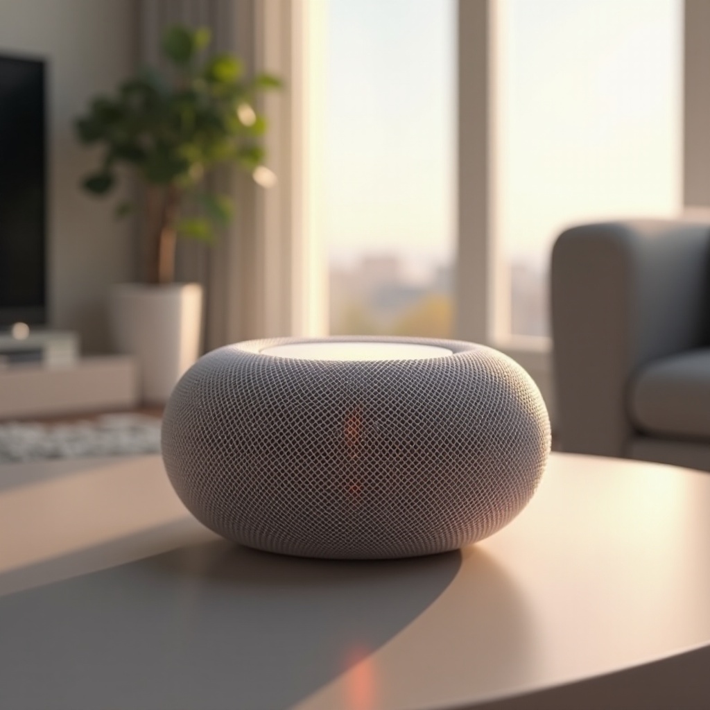 homepod mini parpadea en naranja
